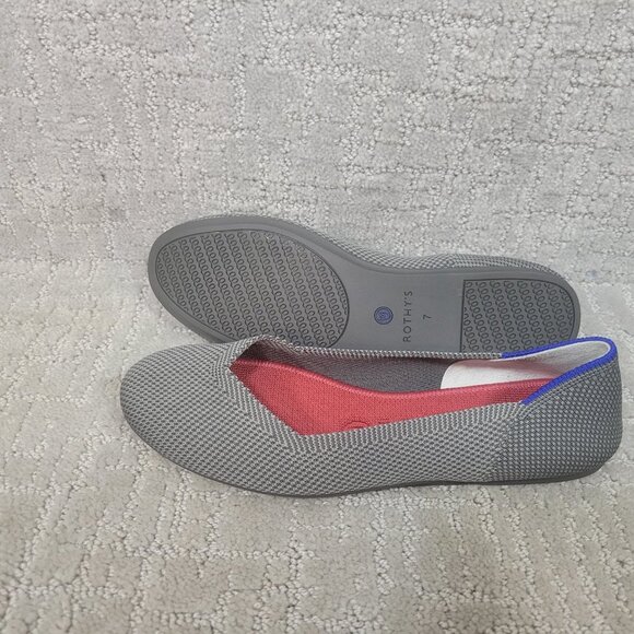 Rothy’s The Flat Charcoal Gray Slip On Ballet Flats Shoes Women's Size 7, 10 - Picture 3 of 11